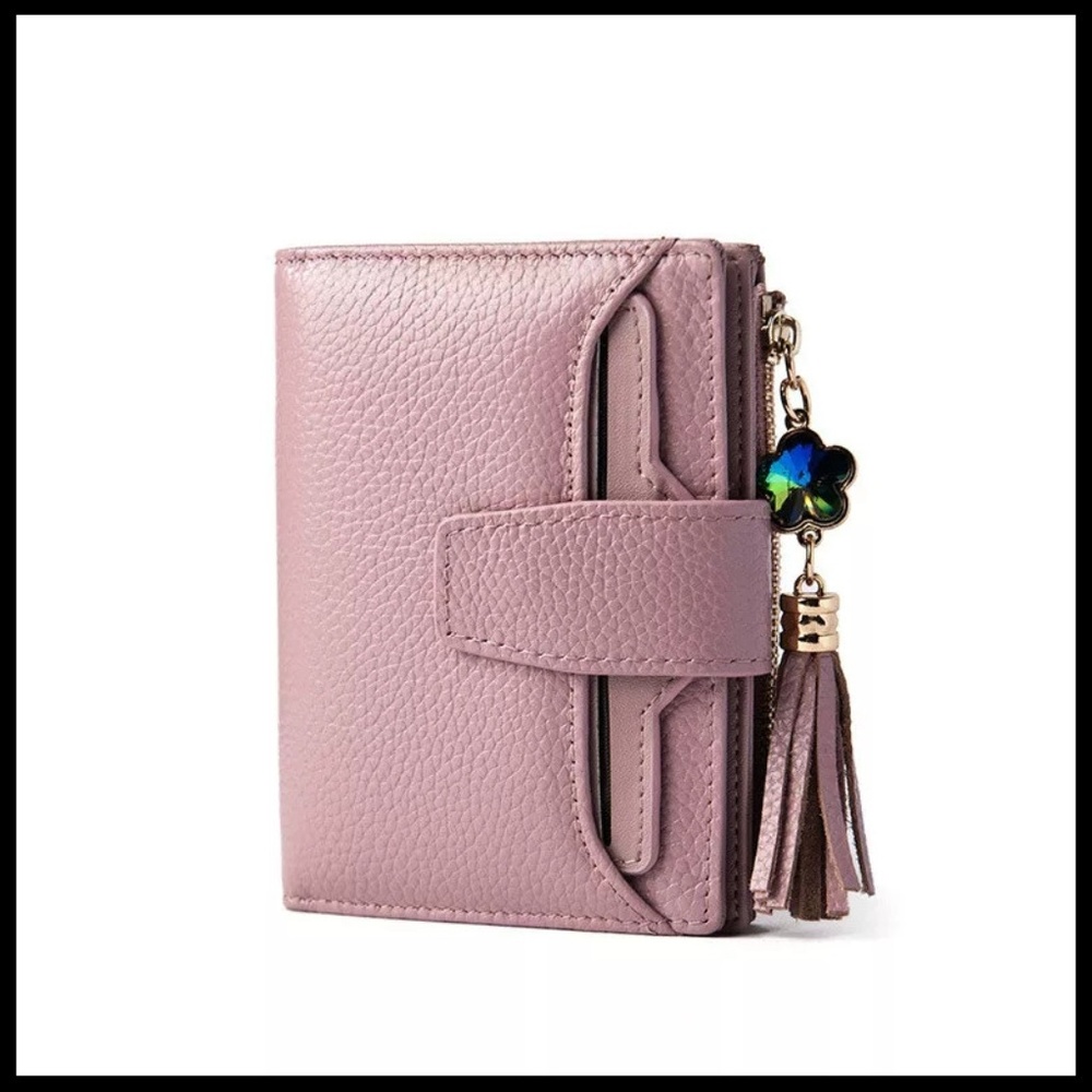 NEW DIJON Multi Function Crystal Tassel Wallet
